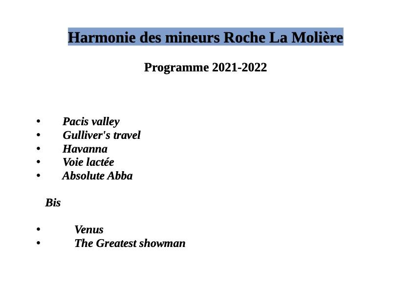 Programme 21 22 hmr