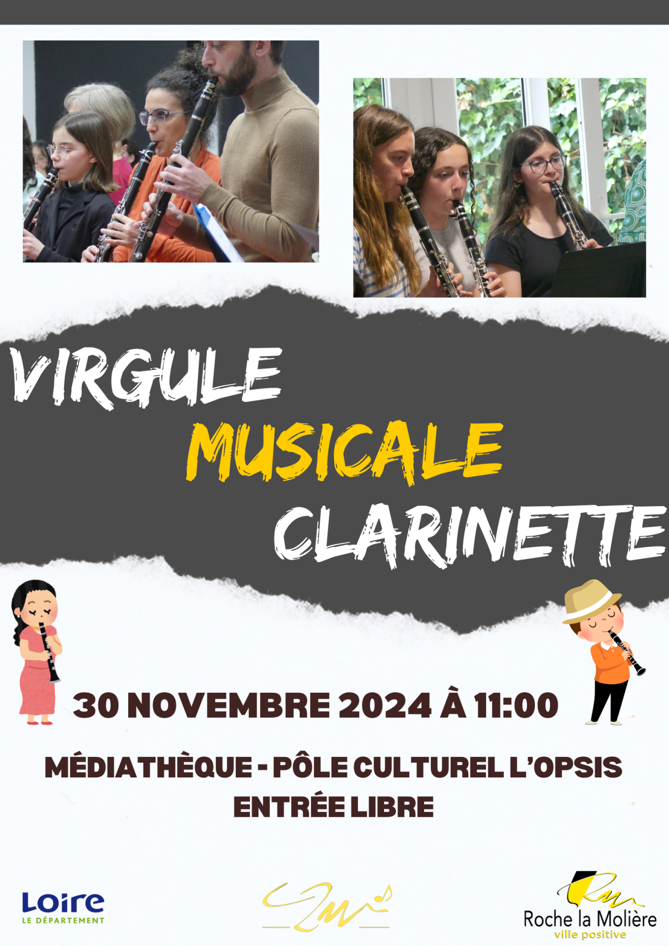 Virgule musicale clarinette