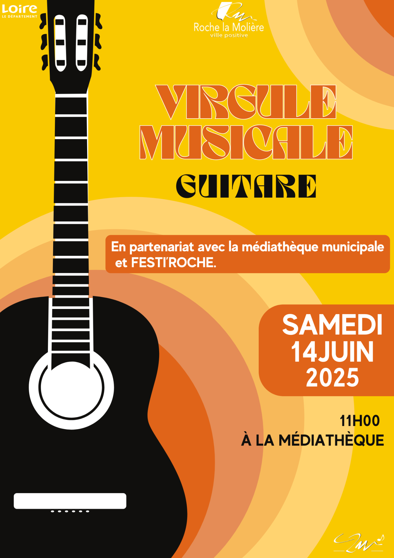 Virgule musicale guitare